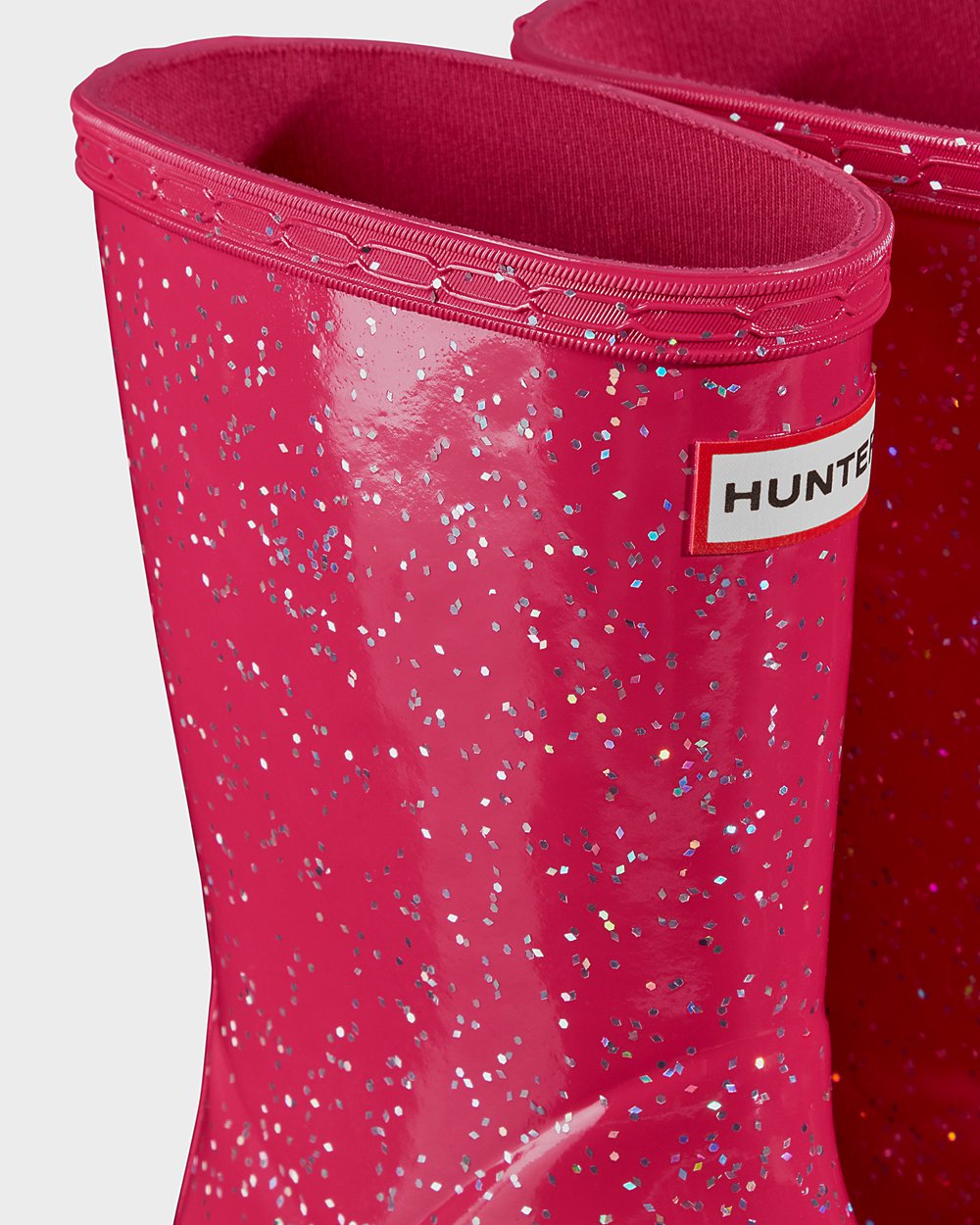 Hunter Niños Original First Giant Glitter - Botas de Lluvia Rosas - 076-YSAMGE